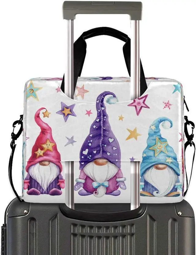 Alt view image 2 of 5 - HMZXZ Laptop Bag Watercolor Magic Gnomes Stars Laptop Sleeves Case for 13 14 15.6 Inch Computer Tablet Briefcases Carrying Case Shoulder Bag for Work