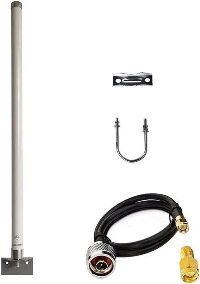 Main image of External Outdoor WiFi Antenna Long Range Omni-Directional 2.4G/5.8G 12dBi for WiFi Trail Spypoint Security Camera Antenna/WiFi Routers/WiFi Hotspot