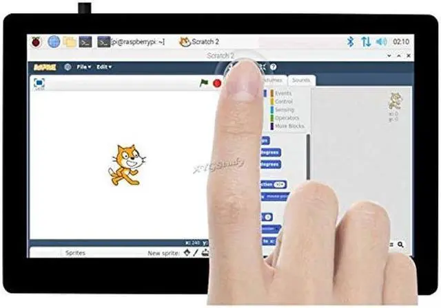 Main image of XYGStudy 5 inch Raspberry Pi HDMI Capacitive Touch AMOLED Display Monitor with Toughened Glass Cover Screen Resolution 960x544 Supports PC Pi 4 3 Model B B+ Zero Jetson Nano