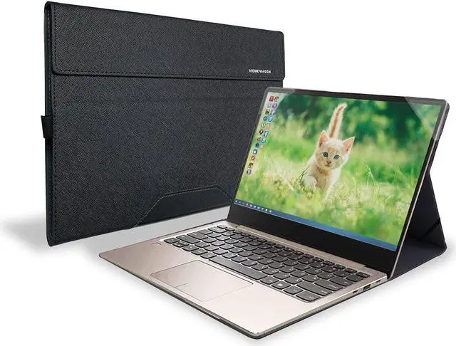 Main image of Honeymoon Case Cover for Hp Envy X360 13-AY/BD/BA Series 13.3 Inch Case,PU Leather Folio Hard Case for hp Envy x360 13-ay0008na 13" Series Laptop,S025-13-Black