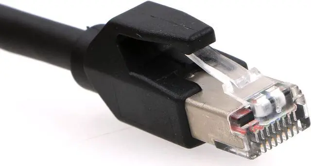 Alt view image 5 of 5 - AConnect M12-RJ45-XCode-Ethernet-Shielded-Industrial-Waterproof-Cable for Cognex Industrial Camera M12 8Pin X-Code Male to RJ45 Cat6a Flexible 9.8Ft|3M