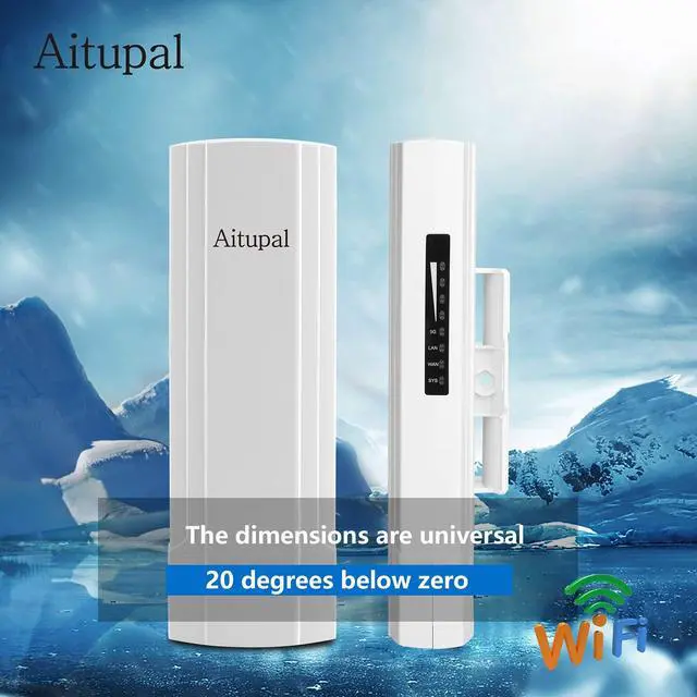 Alt view image 2 of 5 - Aitupal 5.8G Gigabit 1Gbps High Speed Wireless Bridge, Point to Point WiFi Outdoor CPE with 14dBi High-Gain Antenna, 5KM Long Range Working Distance Support starlink Router,48V PoE