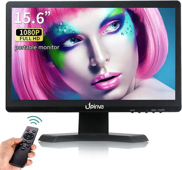 Main image of 15.6 inch Professional IPS Monitor LCD Display Security Camera Office PC Mobile Monitor 1920x1080 Full HD Multifunctional Gaming Monitor with HDMI BNC VGA AV USB Input Surveillance Camera with Stand1