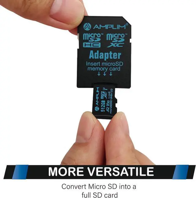 Alt view image 4 of 5 - Amplim 512GB Micro SD Card | MicroSD Memory Plus Adapter | Extreme High Speed 170MB/S A2 MicroSDXC U3 Class 10 V30 UHS-I for Nintendo, GoPro Hero, Surface, Phone, Camera Cam, Tablet