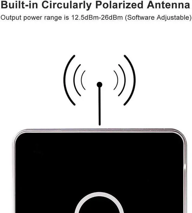 Alt view image 3 of 5 - UHF RFID Card Reader Writer, 915MHZ RFID Reader Writer USB Desktop Reader Writer NonContact Electronic Tag Access Control System Plug and Play