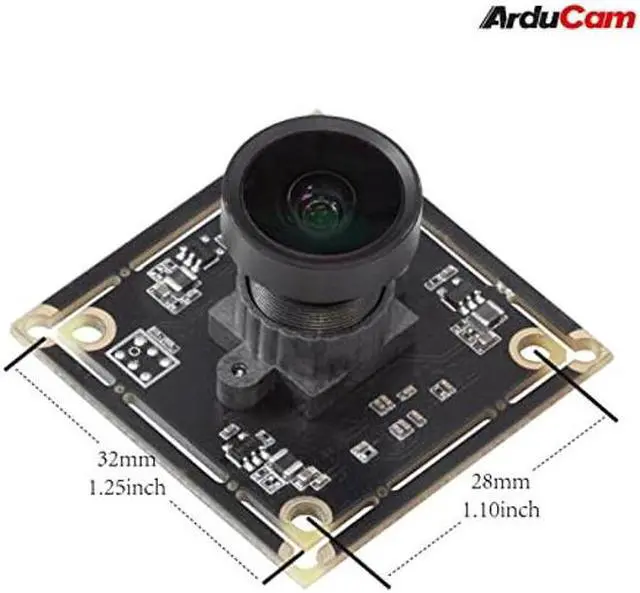 Alt view image 2 of 5 - Arducam 5MP Wide Angle USB Camera for Computer, 1/4" CMOS OV5648 Mini UVC USB2.0 Video Webcam with Microphone, with 3.3ft/1m Cable