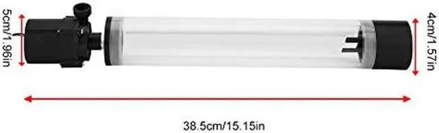 Alt view image 5 of 5 - ciciglow Pump Reservoir Combo,19W 12V CPU Water Cooling Pumpe,G1/4 Thread,800L/H Water Pump Flow, PC CPU Water Cooling System Heat Exchanger Tool(300mm)