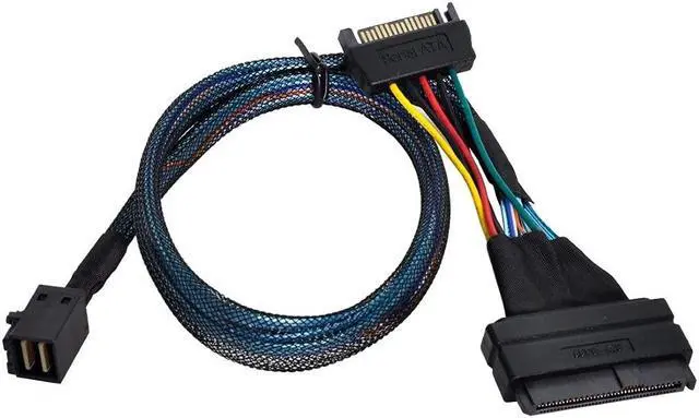 Alt view image 3 of 5 - Chenyang SFF-8643 to PCI-E 4X Adapter with SFF-8639 Cable for Mainboard U.2 SFF-8639 Kit