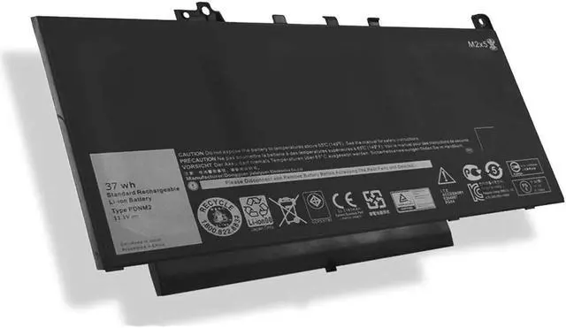 Alt view image 2 of 5 - Hubei PDNM2 0PDNM2 579TY 0579TY F1KTM 0F1KTM V6VMN 0V6VMN J60J5 Laptop Battery Replacement for Dell Latitude 12 E7270 P26S001 E7470 P61G001 Series Ultrabook Notebook (11.1V 37Wh)
