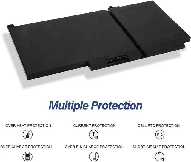 Alt view image 5 of 5 - Hubei PDNM2 0PDNM2 579TY 0579TY F1KTM 0F1KTM V6VMN 0V6VMN J60J5 Laptop Battery Replacement for Dell Latitude 12 E7270 P26S001 E7470 P61G001 Series Ultrabook Notebook (11.1V 37Wh)