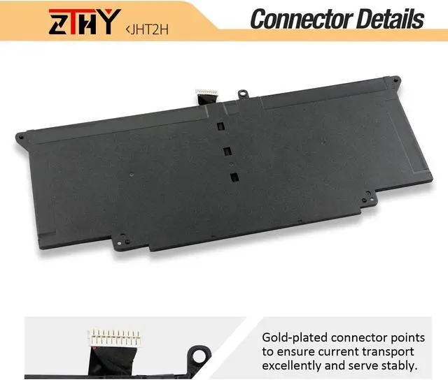 Alt view image 4 of 5 - ZTHY 52Wh JHT2H Laptop Battery Compatible with Dell Latitude 7310 7410 Series Notebook P34S P34S001 35J09 0WY9MP 04V5X2 HRGYV 0HRGYV 7.6V 6500mAh 4-Cell