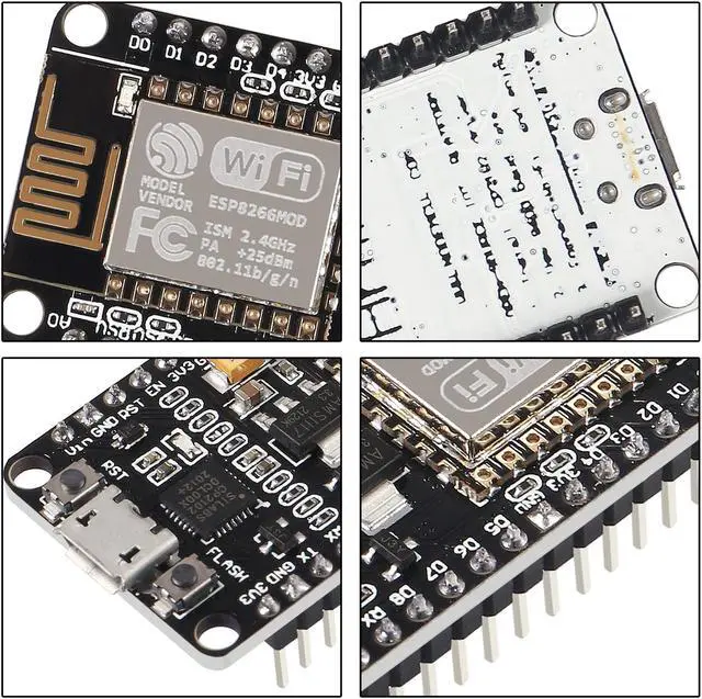 Alt view image 4 of 5 - 10Pcs ESP8266 CP2102 ESP-12E NodeMcu LUA Internet WiFi Development Board Open Source Serial Internet Wireless Module for IDE Micropython