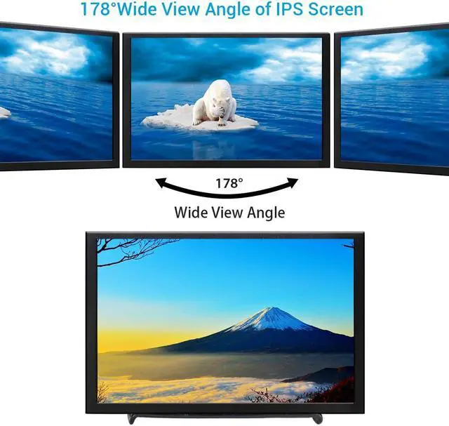 Alt view image 2 of 5 - ELECROW 8" Portable Monitor, 1280x800 Mini Non-Touch Capacitive Monitor with HD Port Compatible with Raspberry Pi, LCD Display Built-in Dual Speakers VESA Mount for Windows 11/10/8/7, Game Consoles