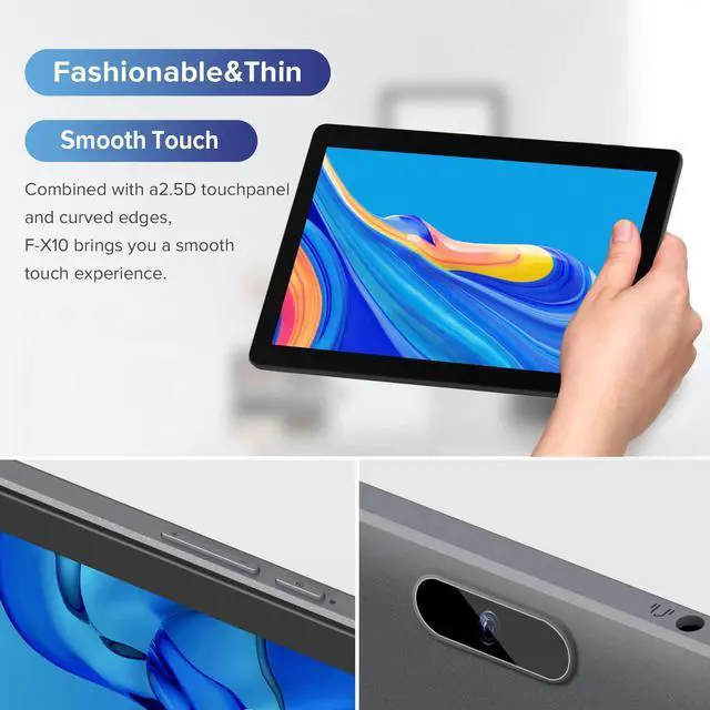 Alt view image 5 of 5 - FANGOR Tablet 10.1 inch Android 11.0 Tablets, Tablet Computer with 2GB RAM 32GB Storage, 2MP+ 8MP Dual Camera, IPS HD Display, WiFi, Bluetooth, Quad-Core Processor, Google Certified, GPS (Gray)