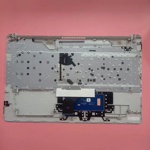 Alt view image 2 of 5 - Replacement for HP Pavilion17BY 17-by 17CA 17-CA Laptop Upper Case Palmrest Keyboard with Backlit Touchpad 2020 Year Assembly Part L92784-001 6070B1714503 Silver