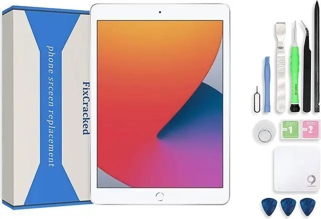 Main image of FixCracked Replacement LCD Screen and Glass Touch Digitizer for ipad Mini 4 with Professional Tool Kit(White)