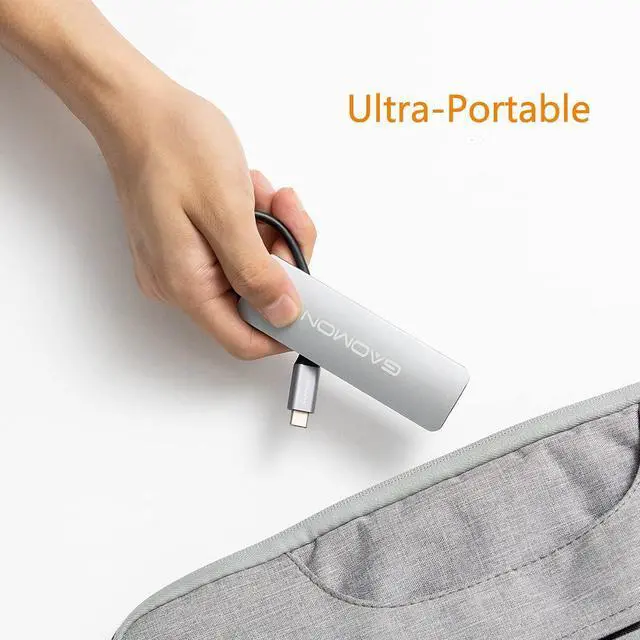 Alt view image 5 of 5 - GAOMON AD01 USB C Hub/Dork - 5 in 1 portble Docking Station with 1 x 4K HDMI Output, 3 x USB 3.0 Ports, 1 x USB-C Port, Compatible with Mainstream Laptop/Smart Tablet/Phone and Other USB-C Device