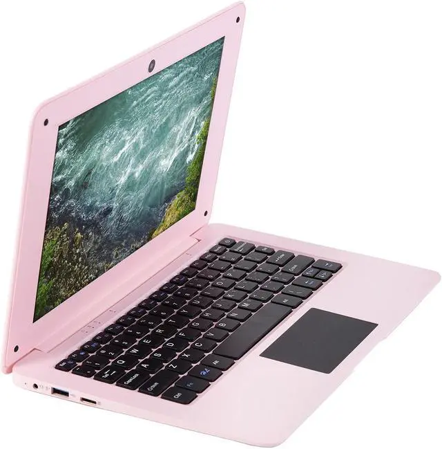 Alt view image 4 of 5 - Goldengulf Windows 10 Portable Computer Laptop Mini 10.1 Inch 32GB Ultra Slim and Light Netbook Intel Quad Core PC HDMI USB Netflix YouTube for Children (Pink)