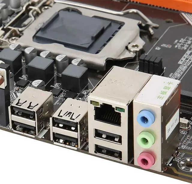 Alt view image 4 of 5 - MATX M.2 A 1155 Motherboard, DDR3 1066/1333/1600MHz Computer Mainboard, Supports VGA+HDMI+DVI Output, Supports NVME+NGFF + SATA2.0 Channel