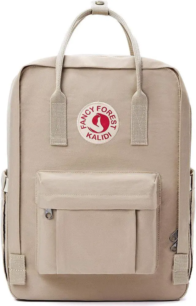 Main image of KALIDI Casual Laptop Backpack 15 Inches Classic Camping Rucksack Travel Outdoor Square Daypack College Hiking Gym Bag, Khaki