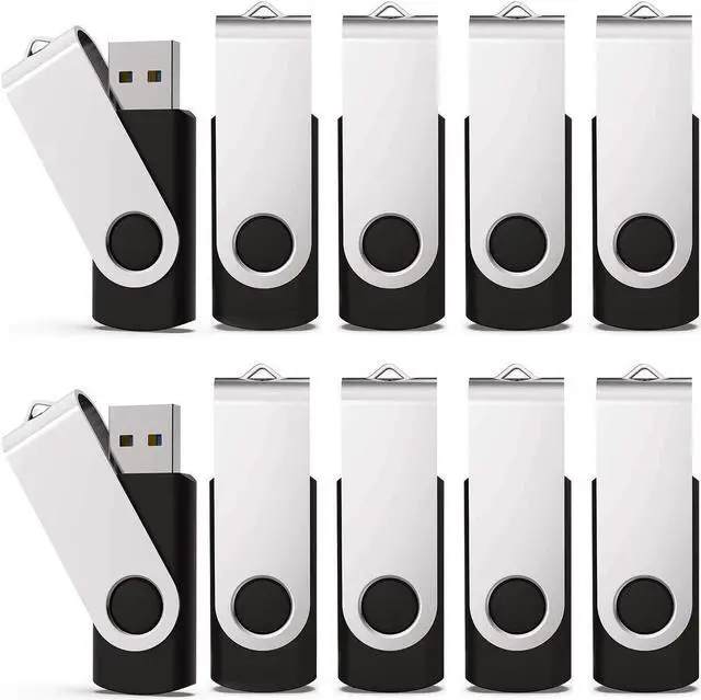 Main image of KEXIN 20 Pack 32 GB Flash Drive 3.0 Thumb Drive 32G Transfer Speed Up to 80MB/s Swivel USB 3.0 Flash Drive 20 Pack 3.0 Jump Drive Black