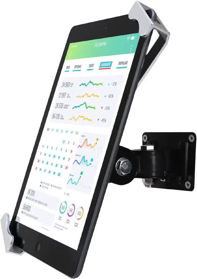 Main image of WeSTRUGGLE Tablet Wall Mount Holder with Anti Theft Lock,Rotate Design,Multi Angle,Bracket for Most 8 to 10.4 Inch,and for iPad 7.9" 8.3" 9.7" 10.2" 10.5" 10.9"& 11",Galaxy tab,& More,(Silver)