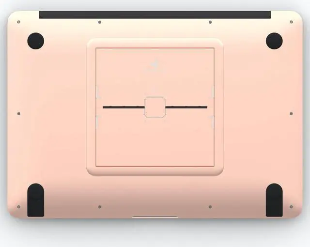 Alt view image 2 of 5 - MAJEXTAND Paper-Thin Stand for MacBook, Laptop Riser, Slim Portable Ergonomic Ventilated Stand, 6 Adjustable Heights from 2.1" to 3.6", Compatible with Laptops Up to 18", US Patented (Rose Gold)