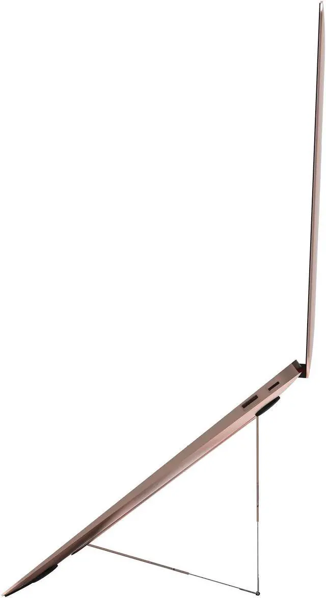 Alt view image 4 of 5 - MAJEXTAND Paper-Thin Stand for MacBook, Laptop Riser, Slim Portable Ergonomic Ventilated Stand, 6 Adjustable Heights from 2.1" to 3.6", Compatible with Laptops Up to 18", US Patented (Rose Gold)