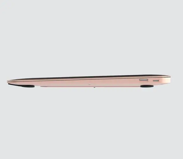 Alt view image 3 of 5 - MAJEXTAND Paper-Thin Stand for MacBook, Laptop Riser, Slim Portable Ergonomic Ventilated Stand, 6 Adjustable Heights from 2.1" to 3.6", Compatible with Laptops Up to 18", US Patented (Rose Gold)