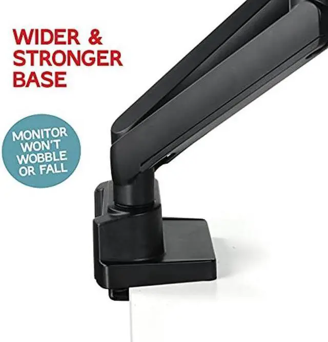 Alt view image 3 of 5 - Dual Monitor Arm, Dual Monitor Mount, Dual Monitor Desk Mount up to 32 Inch Computer Screens, Dual Monitor Stand VESA Mount, Monitor Mount & Monitor Arms for 2 Monitors, Computer Monitor Arms in Black