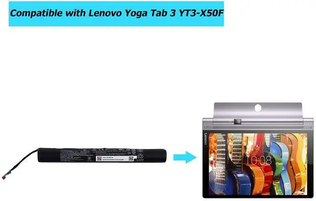 Alt view image 5 of 5 - Vvsialeek L15D3K32 Replacement Battery Compatible with Lenovo YOGA Tab 3 YT3-X50F YT3-X50M