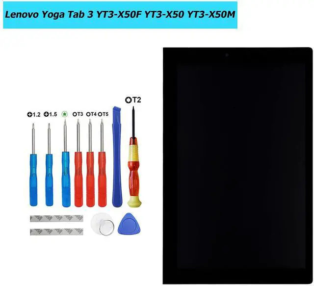 Alt view image 3 of 5 - Vvsialeek New LCD Display Compatible with Lenovo Yoga Tab 3 YT3-X50F YT3-X50 YT3-X50M 10.1 inch Touch Screen Digitizer Assembly Replacement Parts with Toolkit