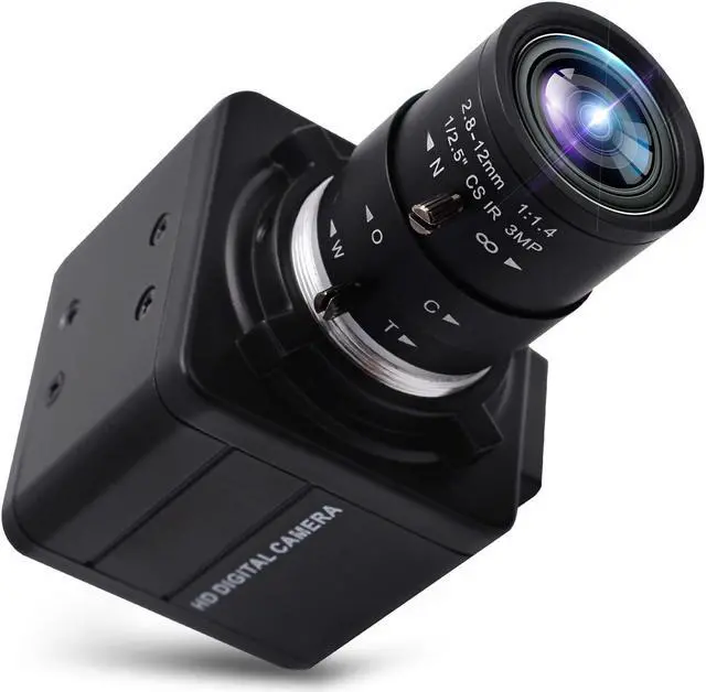 Main image of SVPRO 1080P USB Camera with Zoom 2.8-12mm Varifocal Lens,Manual Focus, IMX323 Sensor,Low Light Zoom Webcam UVC USB Plug and Play External Computer Camera for PC,Laptop, Support H.264