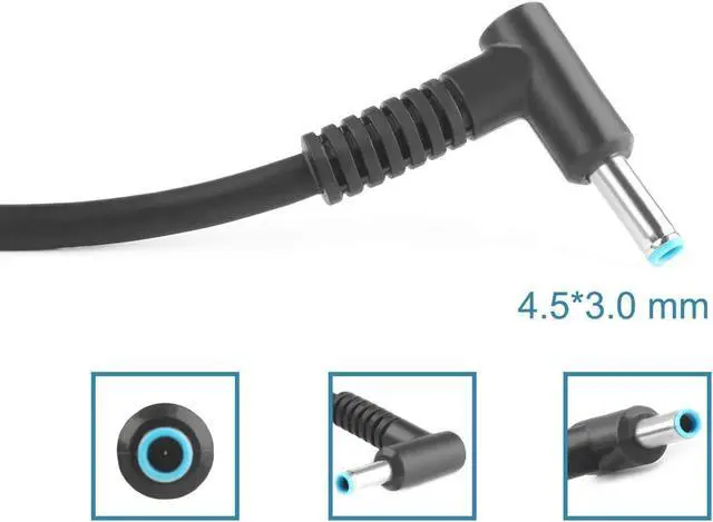 Alt view image 3 of 5 - JHZL New 90W 4.62a 4 * 5 * 3 * 0 mm Replacement Power Adapter Compatible with HP P/N: TPN-CA09 937520-002 937532-850 Compatible with HP P/N: TPN-CA09 937520-002 937532-850 A090A098P with Power Cord