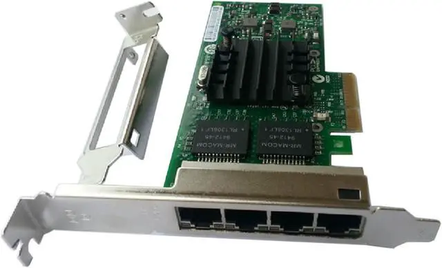 Alt view image 2 of 5 - 1GbE Ethernet Card I340-T4 Quad RJ-45 Copper Ports PCIE X4 Ethernet Server Network Adapter(NIC) E1G44HTBLK Compatible Intel 82580 Chip with Low Profile Bracket