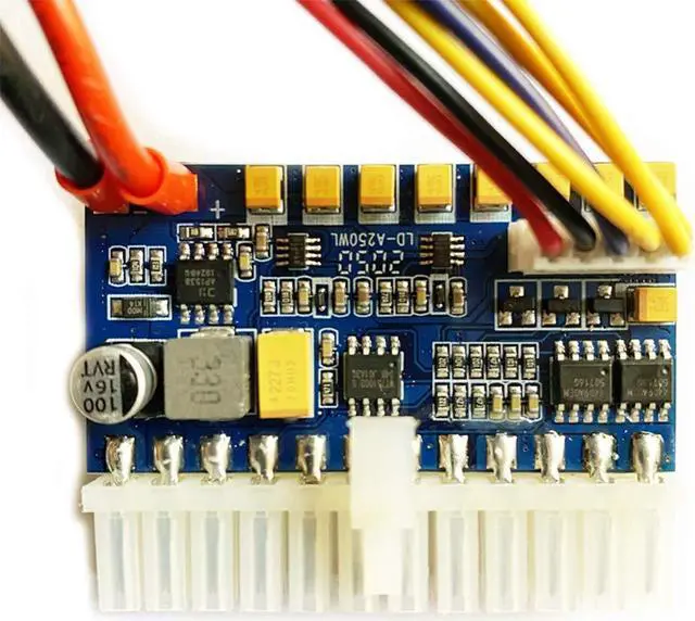 Alt view image 2 of 5 - 24pin 12V ATX Pico PSU DC Input 250 Watt Peak Output Mini ITX Power Supply DC-DC ATX Pico PSU - for Computer Mainboard and Motorcycle/Car Auto