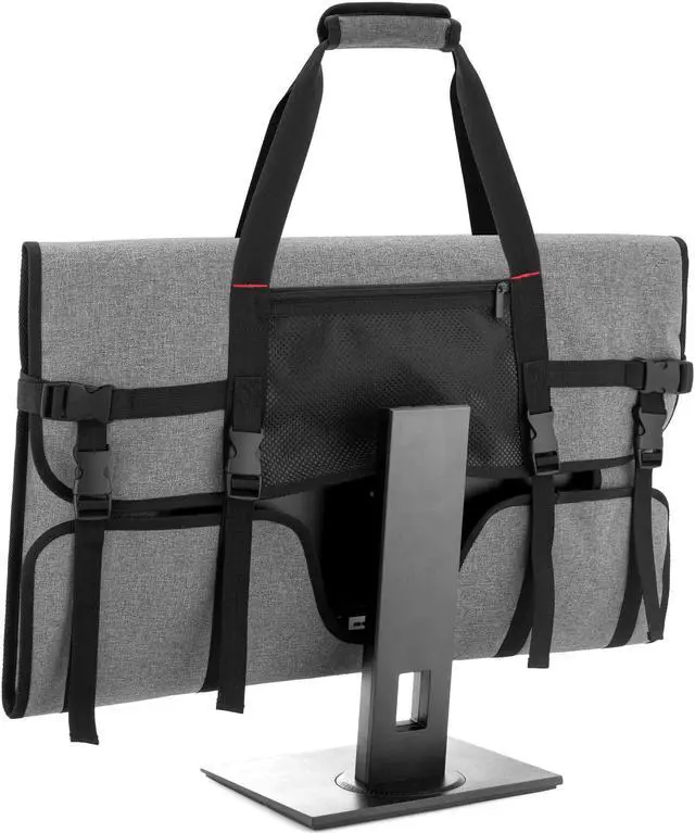Main image of Trunab Travel Carrying Case for 27" LCD Screens and Monitors, With Padded Velvet Lining, Protective Monitor Bag Compatible With iMac 27" and Accessories, Grey (Patented Design)