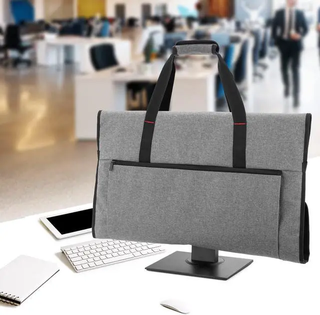 Alt view image 5 of 5 - Trunab Travel Carrying Case for 27" LCD Screens and Monitors, With Padded Velvet Lining, Protective Monitor Bag Compatible With iMac 27" and Accessories, Grey (Patented Design)