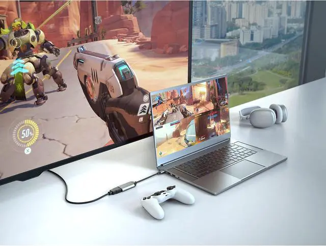 Main image of HyperDrive USB C to HDMI Adapter 8K60Hz 4K60Hz 144Hz, USB-C to HDMI2.1 HDR Video Output, Smoother Video Any Mac Alt Mode