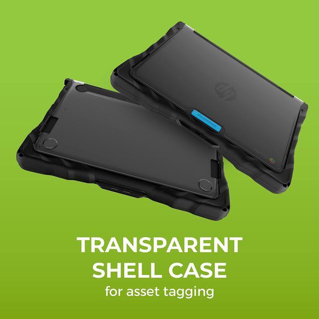 Main image of Gumdrop DropTech Laptop Case Fits HP Chromebook x360 11 G4 EE. Designed for K-12 Students, Teachers and Classrooms - Drop Tested, Rugged, Shockproof Bumpers for Reliable Device Protection - Black