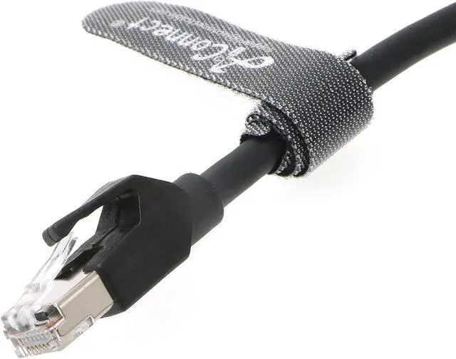 Alt view image 5 of 5 - AConnect M12-RJ45-Cat5e-Cable D-Code 4 Pin Male to RJ45 Male Ethernet Shielded Cable for Industrial Camera Waterproof 10M