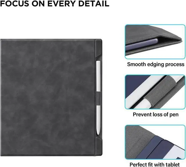 Alt view image 4 of 5 - Ayotu Case for Remarkable 2 Paper Tablet 10.3" 2020 Released, Premium PU Leather Smart Cover with Bulit-in Magnet, Book Folio Design with Pen Holder
