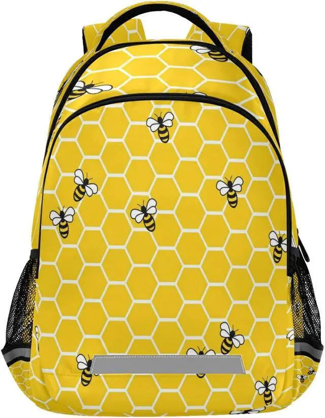 Main image of ALAZA Yellow Bees and Honey Backpacks Travel Laptop Daypack School Book Bag for Men Women Teens Kids