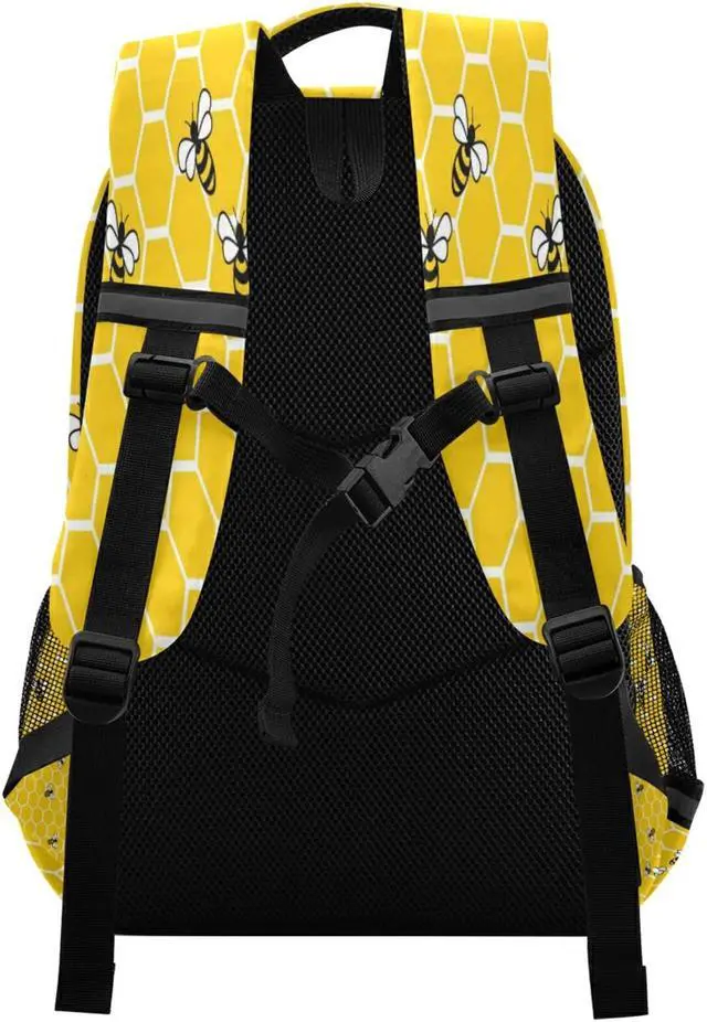 Alt view image 2 of 5 - ALAZA Yellow Bees and Honey Backpacks Travel Laptop Daypack School Book Bag for Men Women Teens Kids