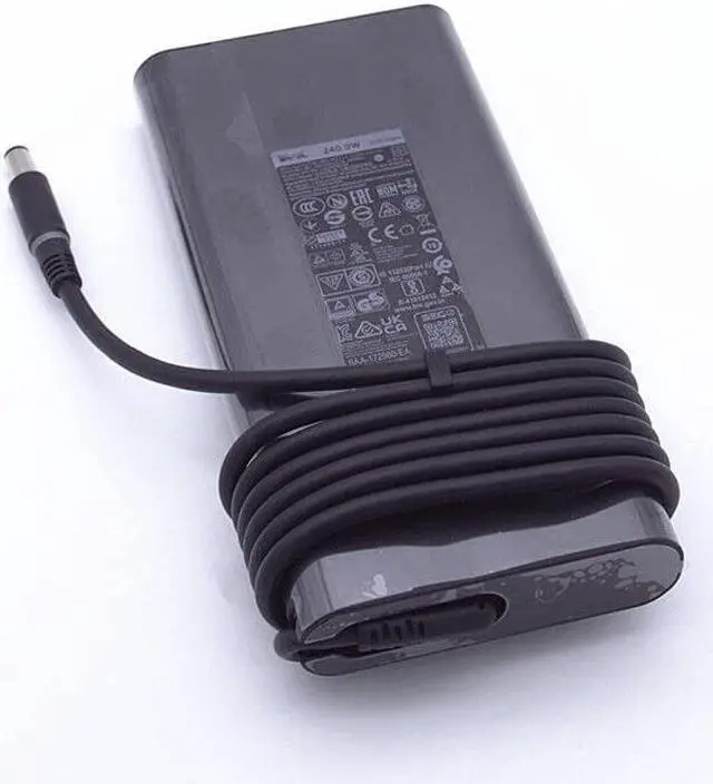 Alt view image 3 of 5 - 240W Slim Charger for Dell G15 G16 5530 7630 7620 5525 5521 5520 5515 5511 5510 P105F P121F P122F G Series Gaming Laptop 19.5V 12.3A/9.23A 180W AC Power Supply Adapter Cord