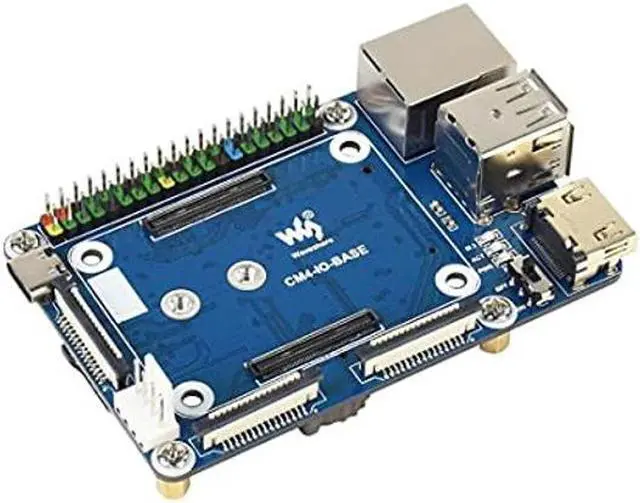 Alt view image 2 of 5 - CM4-IO-BASE-B + USB HDMI Adapter, for Raspberry Pi Compute Module 4 More USB and HDMI Connectors Via FFC