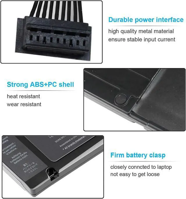 Alt view image 5 of 5 - AN*GWEL A1286 A1382 Laptop Battery for MacBook Pro 15 inch Early 2011 Late 2011 Mid 2012 MC721LL/A, MC723LL/A, MD035LL/A,MD318LL/A,MD322LL/A,MD103LL/A,MD104LL/A[10.95V 77.5Wh]