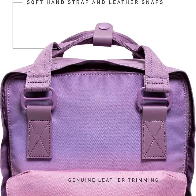 Alt view image 3 of 5 - Doughnut Macaroon Sky Series 16L Travel College School Lightweight Casual Bookbag Backpack for Women Girls with Laptop Compartment Fit 14Inch Notebook