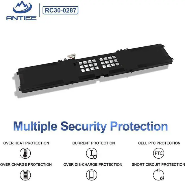 Alt view image 5 of 5 - ANTIEE RC30-0287 Battery for Razer Blade Pro 17 (2019/2020) Series, RZ09-0287 RZ09-02876 RZ09-02877 RZ09-02878 RZ09-03146 RZ09-02876E92-R3U1 RZ09-03295 RZ09-03297 RZ09-03295E42 15.4V 70.5Wh