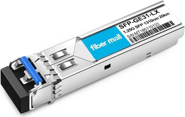 Alt view image 4 of 5 - 1G SFP LX for HPE Procurve J4859C J4859B J4859A HPE Aruba J4859D 1000BASE-LX/LH 1.25Gb/s Mini-GBIC SFP Transceiver Modul,Single Mode,1310nm 20km LC DOM Pack of 10